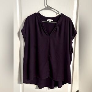 Blouse short sleeve v-neck